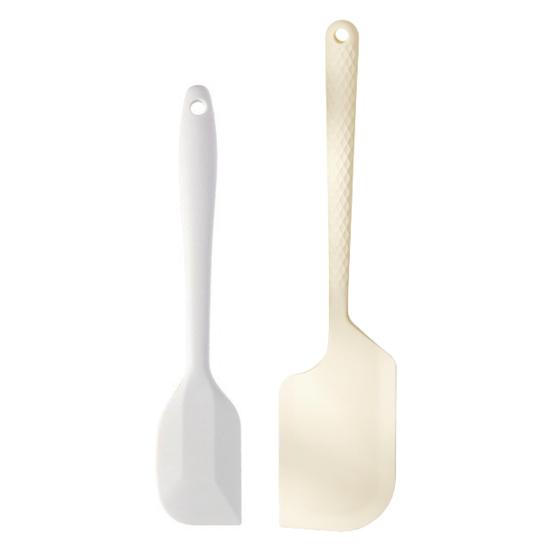 Silicone Spatula Adjustable Scraper with Ergonomic Grip Double-Sided Arc Design Heat Resistant Food Grade Silicone Baking Tool Kitchen Utensils