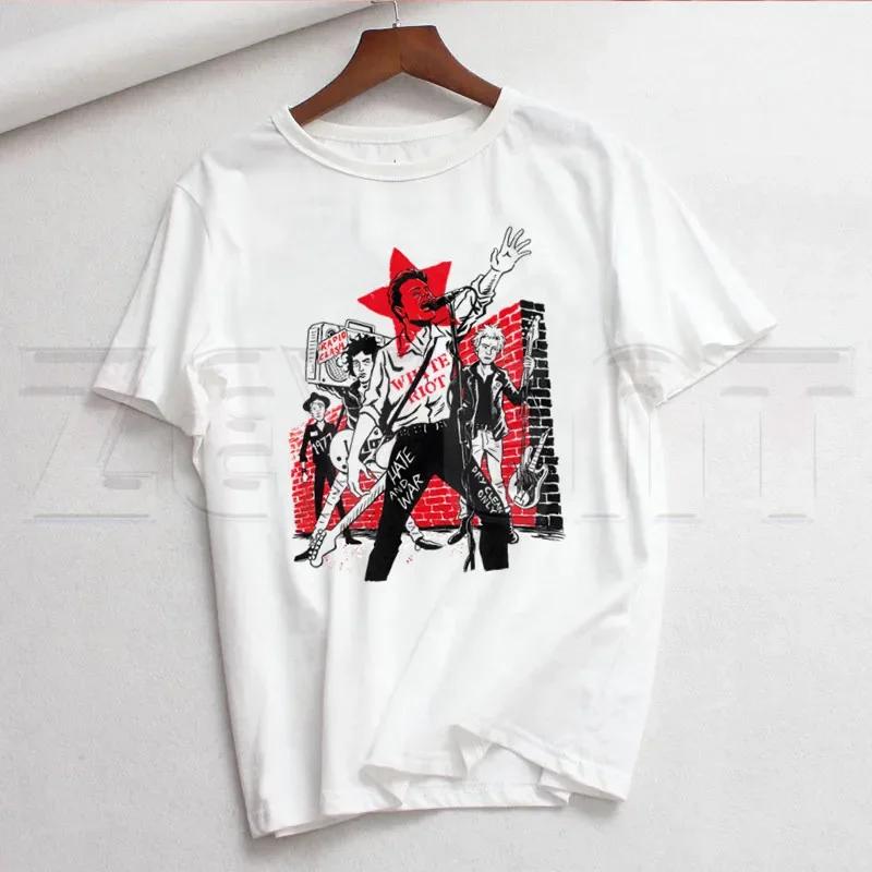 London Calling The Clash Album Aesthetic T Shirts Summer Casual Women's T-shirt Sleeve Female Tops Tees