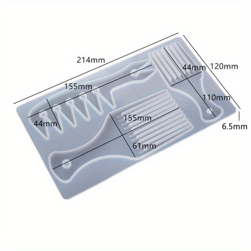 NEW NEW Transparent Silicone Mould Resin Decorative Craft DIY Comb African Comb Mould Epoxy Resin Molds for Jewelry