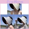 Summer Uv Protection Wide Brim Sun Hat With Breathable Polyester For Women
