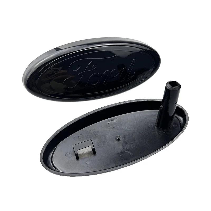 Autoaufkleber Ford Neu 2025 Heiß 14,5x6,5cm ABS Auto Frontemblem Abzeichen für Ford Focus 2 3 Mondeo Fiesta Ranger Mustang Kuga Explore