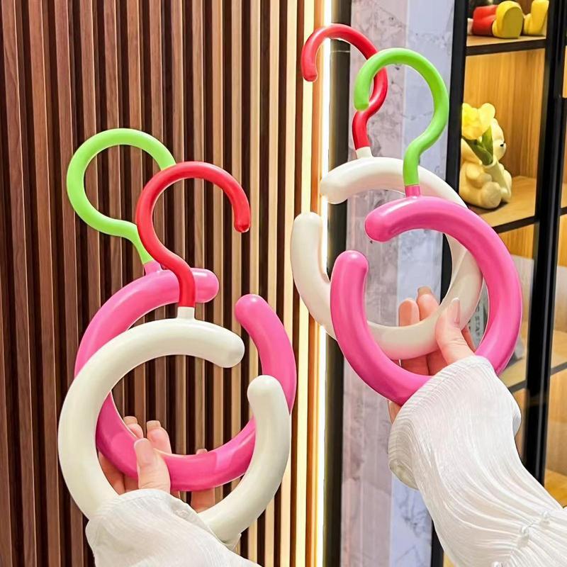 1PC Circles Ring Hat Hanger Storage Hook Baseball Cap Organizer Scarf Towel Tie Storage Holder For Closet Bedroom Saving Space
