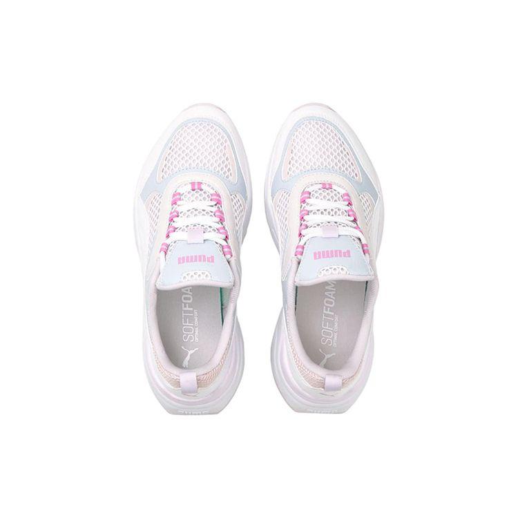 Puma Cassia Fabric Leather Retro Low-Top Lifestyle Sneakers Women Sneakers White 384648-02