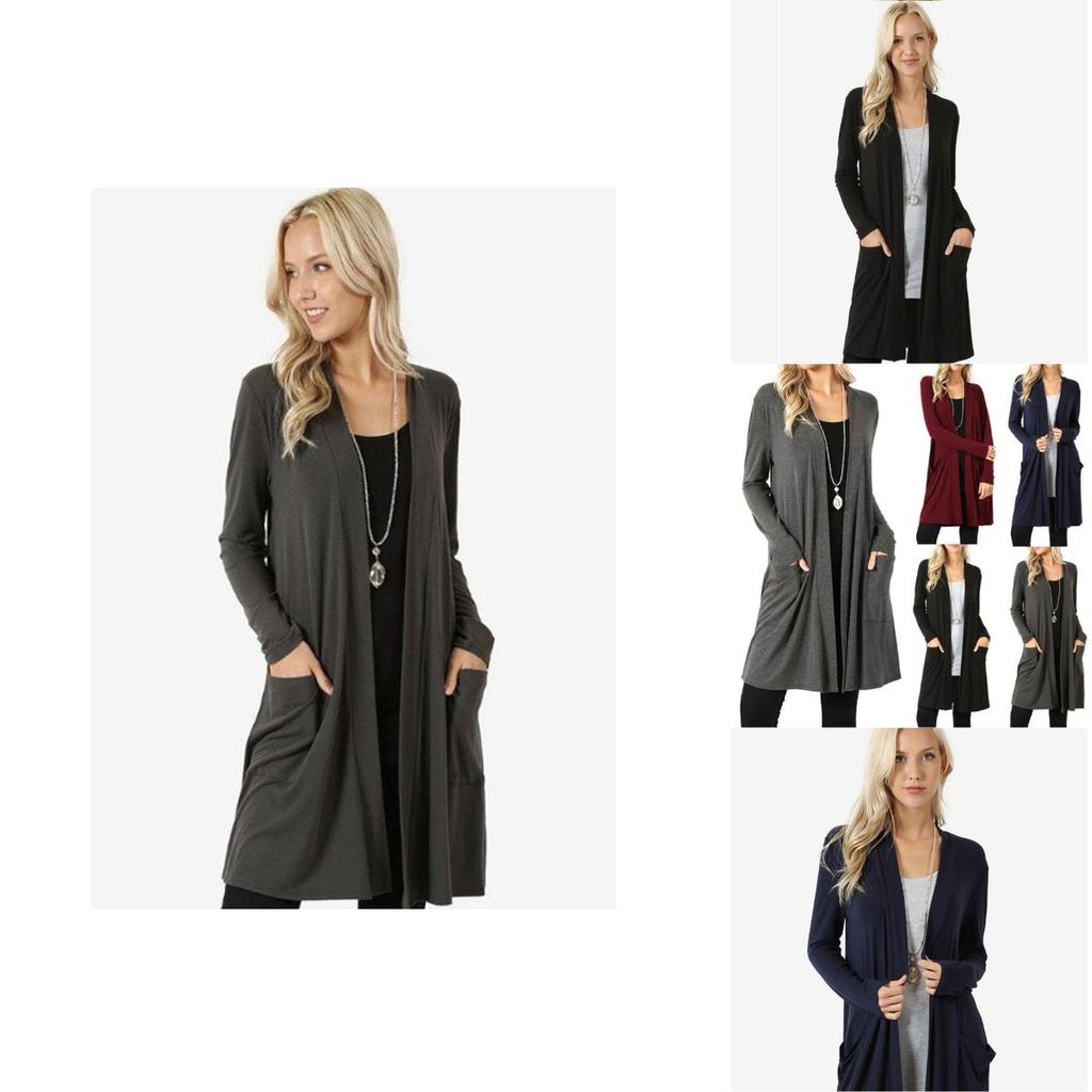 Autumn Winter Women Cardigans Casual Warm Coat Mid-length Knitted Outerwear With Premium Quality Materials