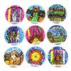 A 78Pcs Round Tarot Cards Deck Playing English Version Predictive Divination Board Game Card Gifts Family Gathering Cards Game