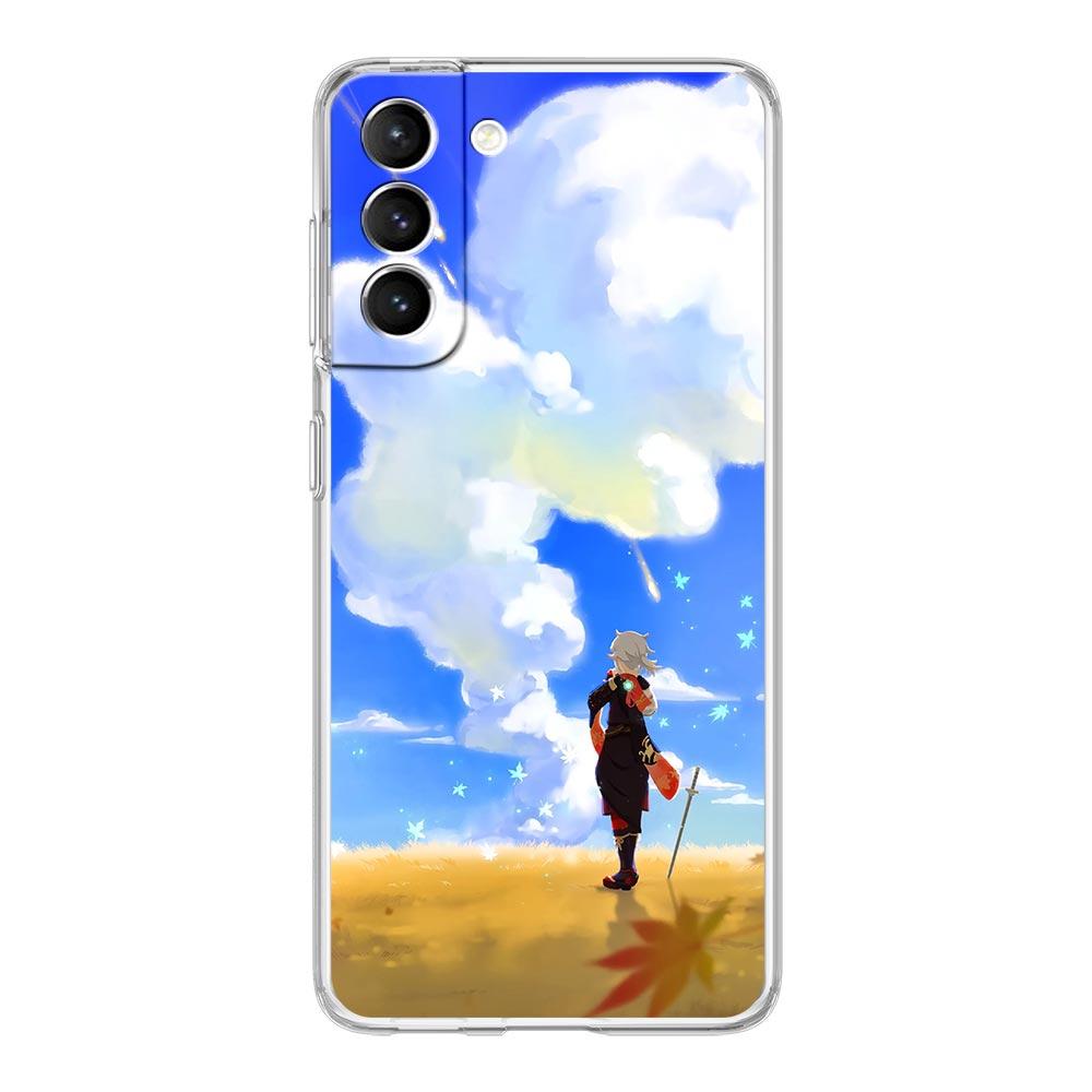 Genshin Impact Game landscape Phone Case For Samsung Galaxy S23 Ultra S22 5G S20 S21 FE 5G S10E S9 S8 S10 Plus Soft Clear Cover