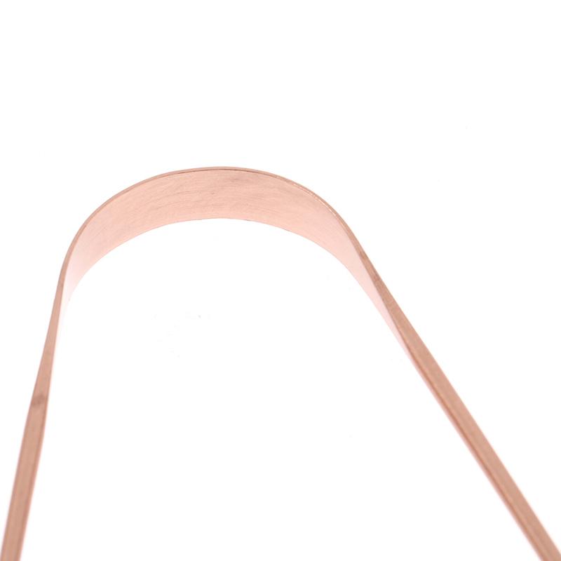 Pure Copper Tongue Scraper Cleaner Thick  Ayurvedic Dental Hygiene Oral Care