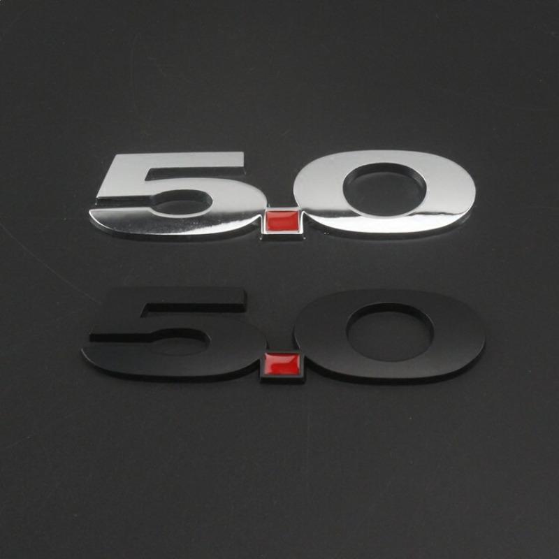 Applicable To GT Car Logo, Tail Label, Metal 5.0 Displacement Standard, Commemorative Edition, Side Label, Leaf Plate Label, Upgrade Label