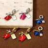 1 Piece Brass Dangle Charm Enamel Luggage Trolley Suitcase Universe Planet Pendant For Bracelet Necklace Jewelry Making Finding