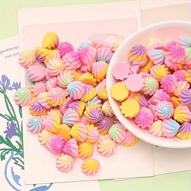 

Імітація Мініатюрної Смоляної Їжі Іграшки DIY Аксесуари для Волосся, Затискачі для Волосся Світловідбиваючі Прикраси Аксесуари 10pcs різнокольоровий