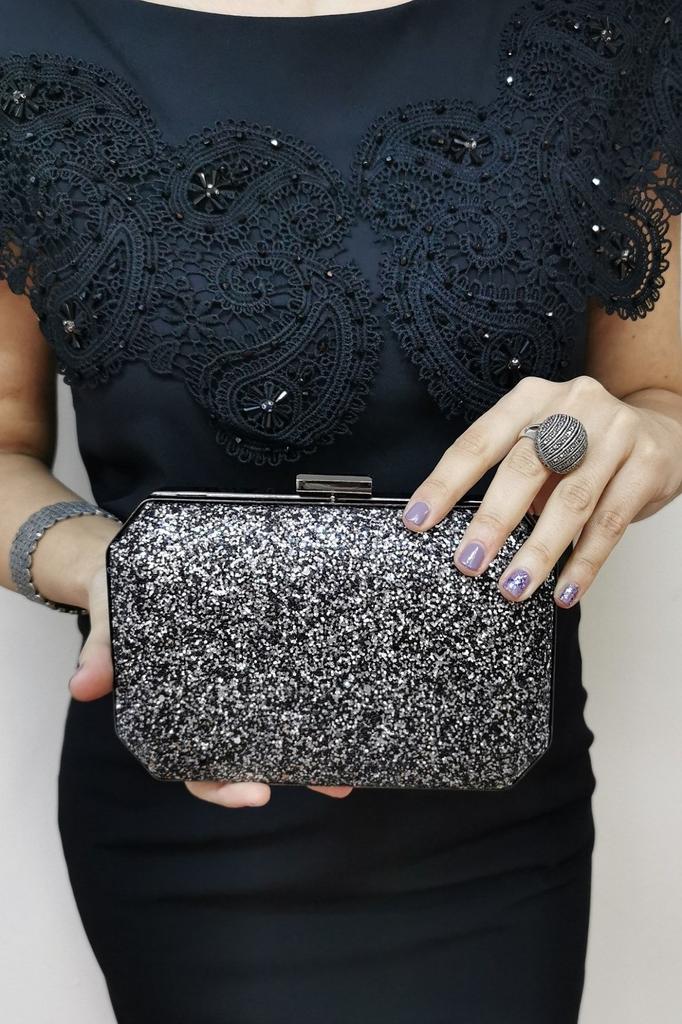 Women's Stylish and Useful Evening Dress Bag Women's Powder Faux Leather Evening Dress Evening Bag