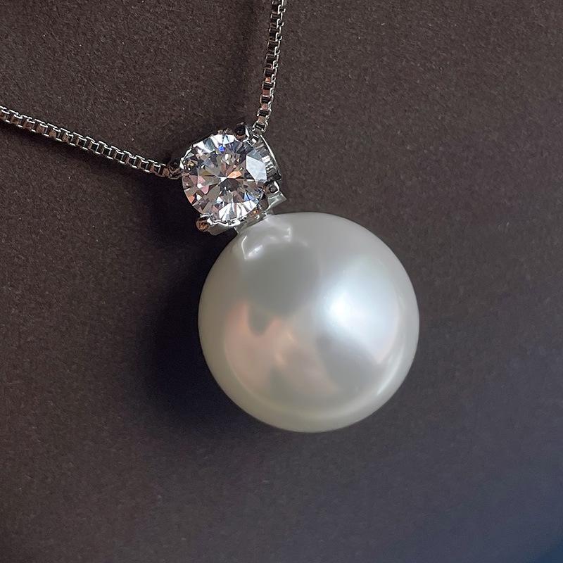 

Элегантный комплект украшений из жемчуга Cao Shi: Колье и серьги в японско-корейском стиле для невест и подружек невесты