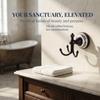 Retro Look Coat Hook Black Bathroom Hook Towel Hook  Bathroom Bedroom Kitchen Laundry Room Entryway