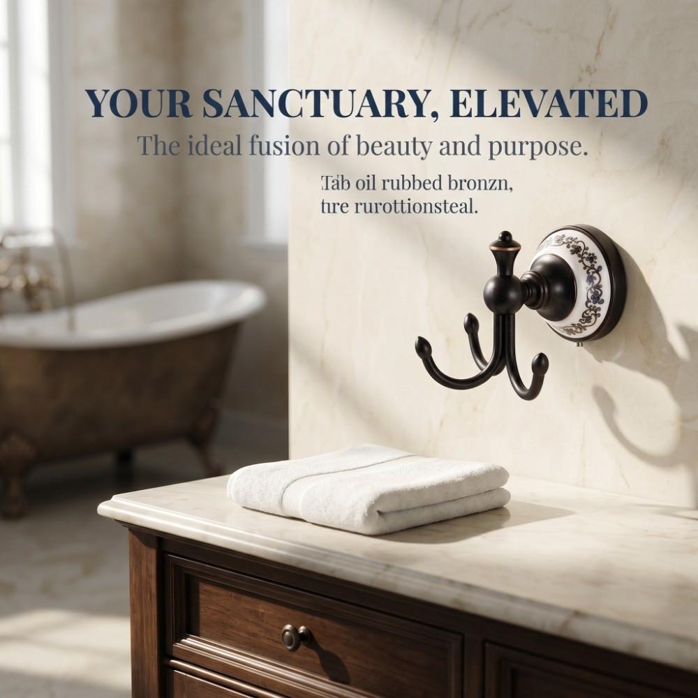 Retro Look Coat Hook Black Bathroom Hook Towel Hook Bathroom Bedroom Kitchen Laundry Room Entryway