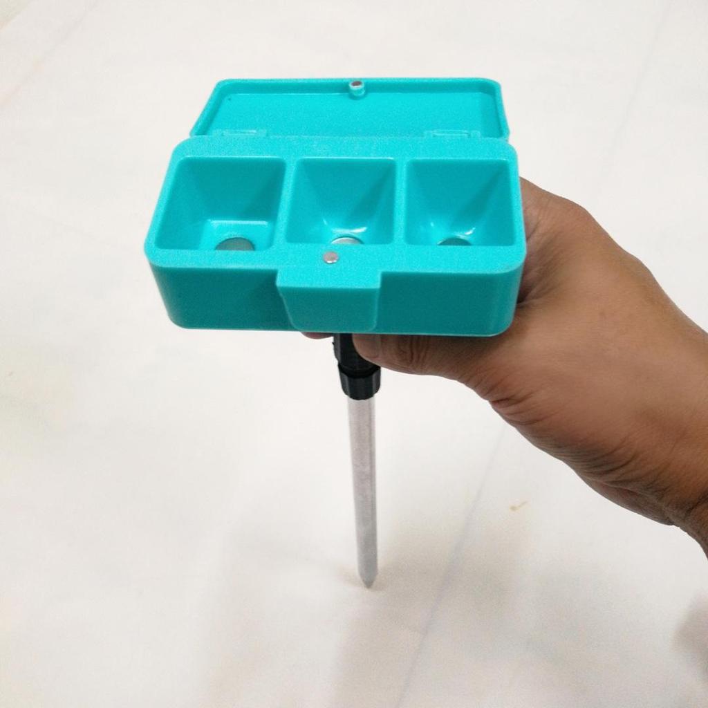 4th Gen Magnetic Fishing Bait Box: Triple Compartment for Sticky and Powder Baits