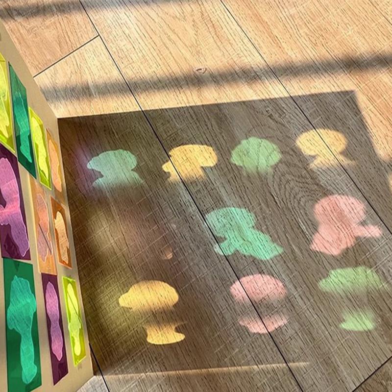 DIY Transparent Colored Cellophane Sheets