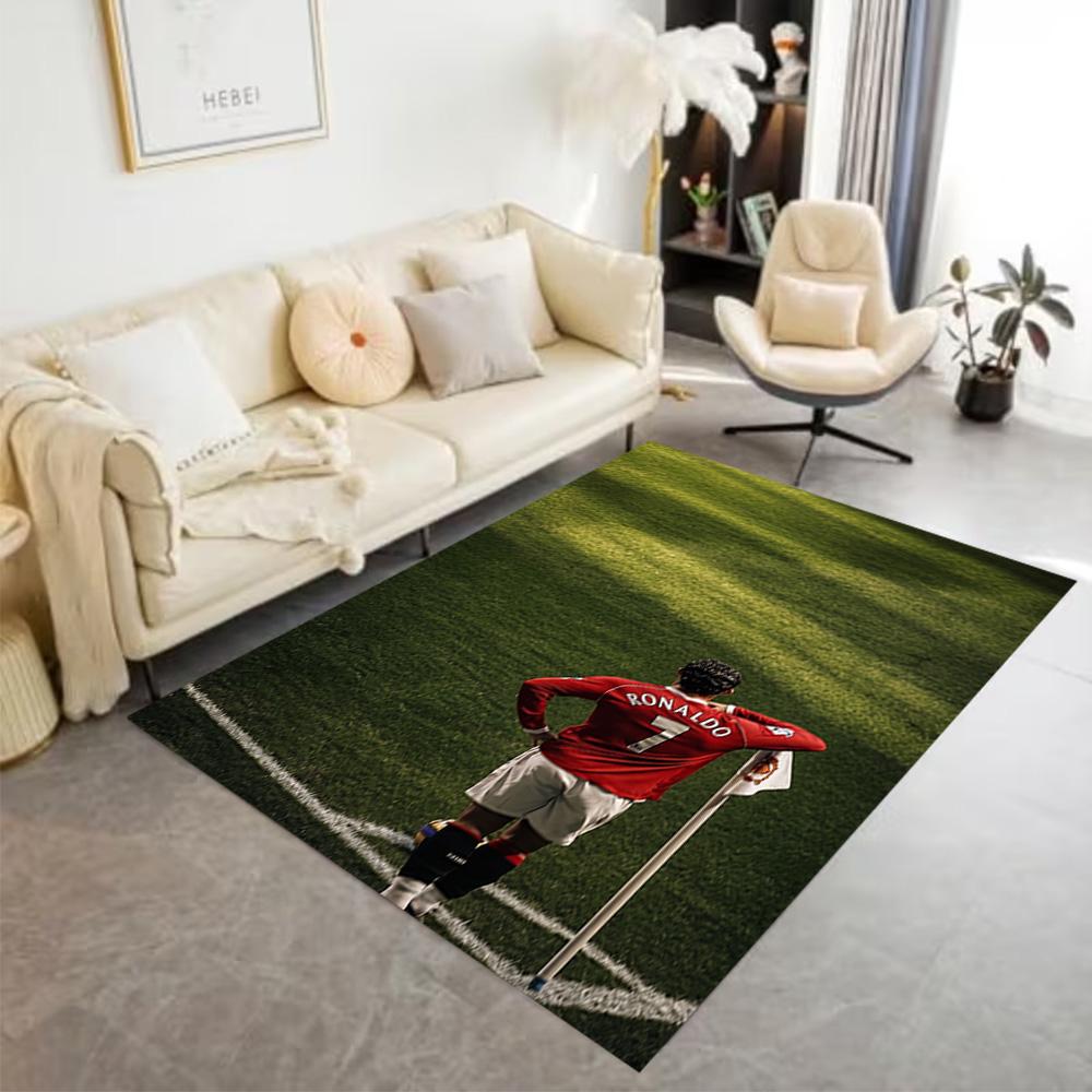 Football Legend Ronaldo Floor Mat Perfect for Outdoor Living Rooms Study Room Hallway Anti-slip Rug Decorate Offices Gift for Festivals