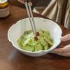 Special-Shaped Solid Color Large Bowl, High-End Bowl Set, Household Tableware, Ceramic Vegetable Bowl, Salad Bowl, Ramen Bowl, Large Bowl.