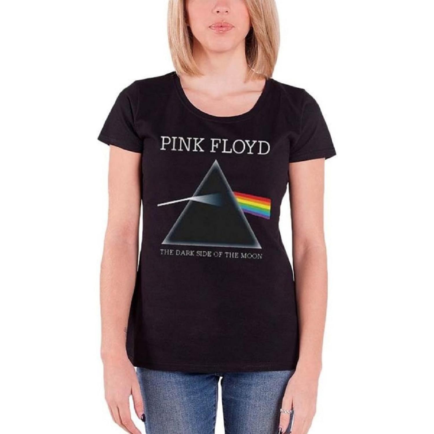 

Pink Floyd T Shirt Dark Side of The Moon Refract Official Womens New Skinny Fit Size S Black XXXXXL різнокольоровий