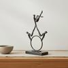 Iron Circle Figure Minimalist Abstract Person Sculpture Modern Nordic Metal