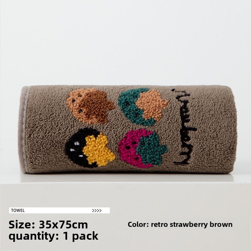 Coral Fleece Face Towel Soft Absorbent Quick Dry For Travel Beach Use