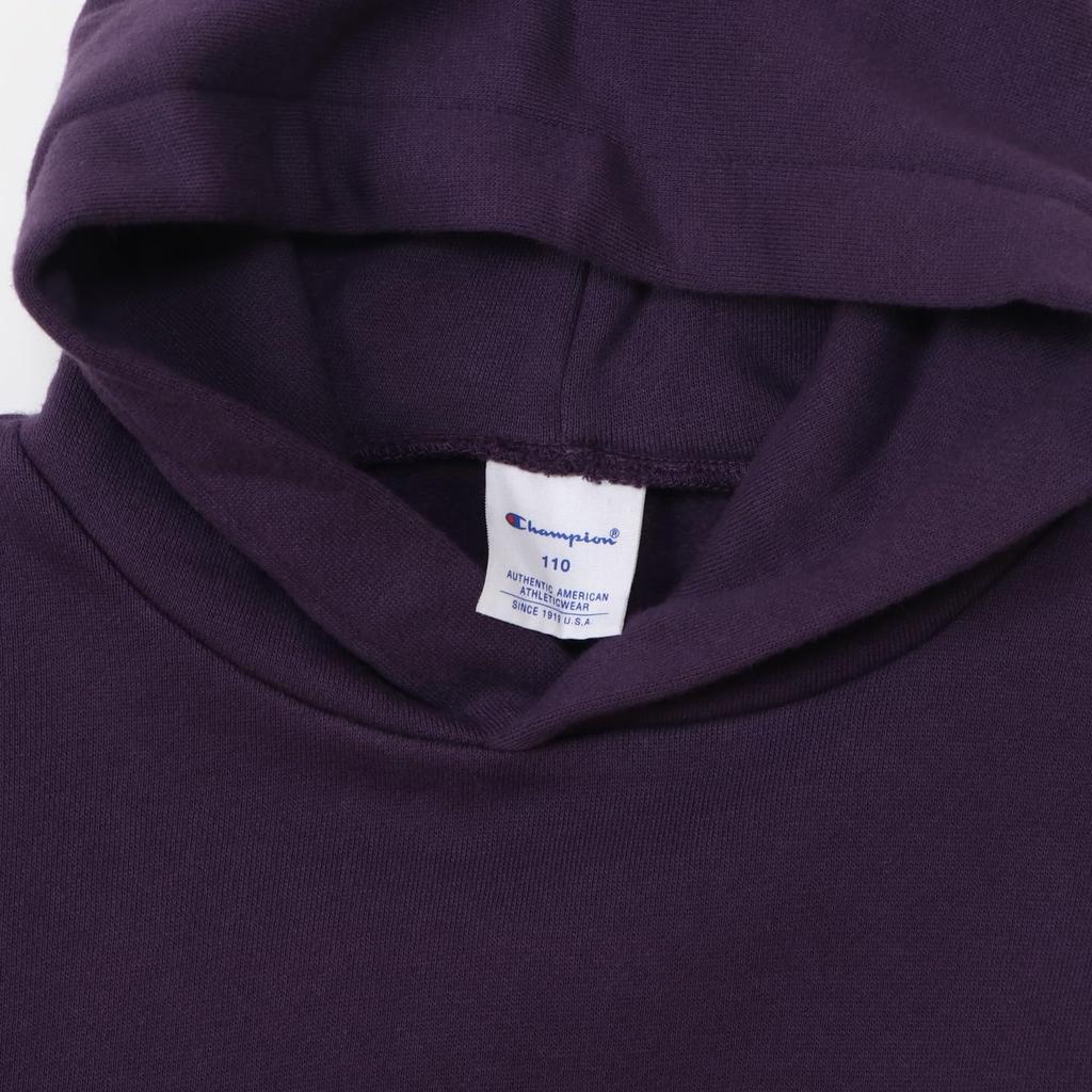 Champion Long Sleeve Loose Script Logo Embroidered Sweatshirt Kids' Hoodie, 100% Cotton, Fit, (CK-Y104-270-130)