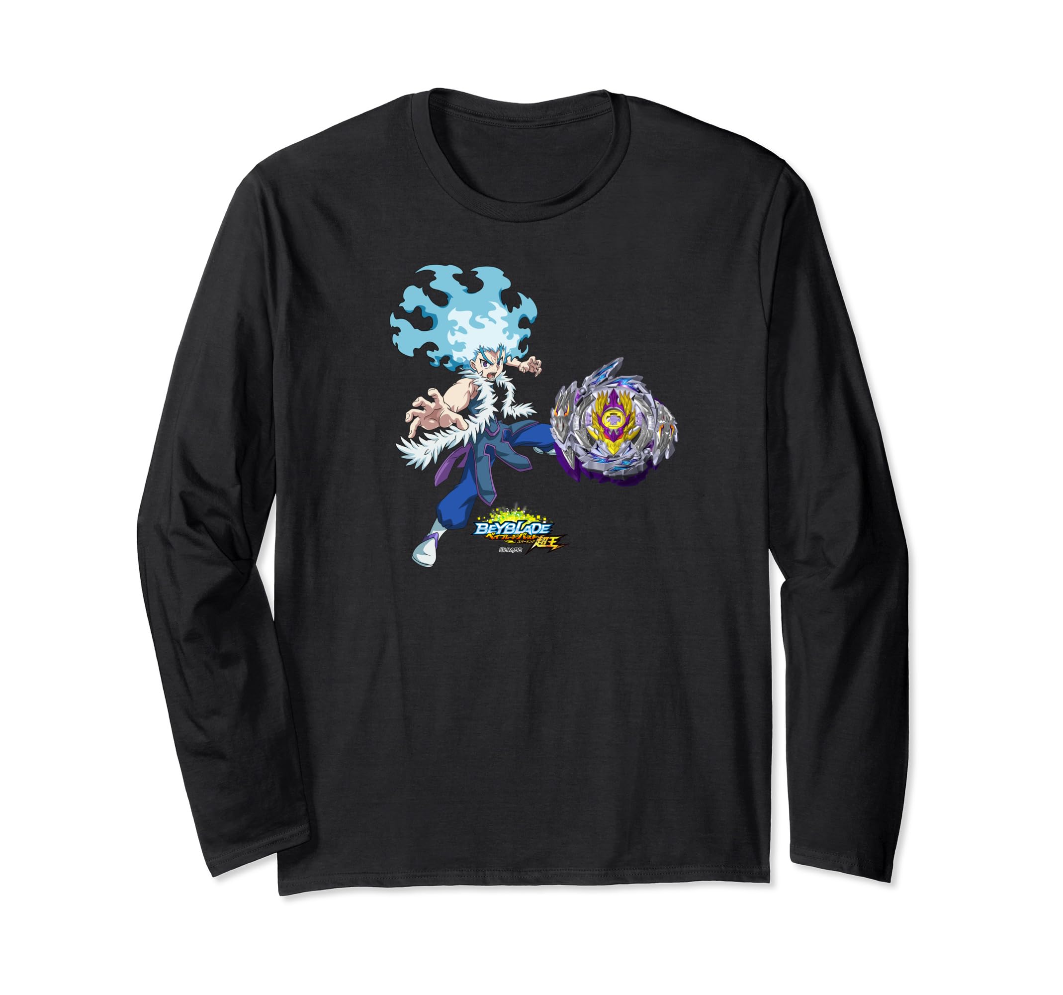 Beyblade Burst Sparking Lui Shirasagijo Rage Longinus & Long-Sleeve T-Shirt чёрный