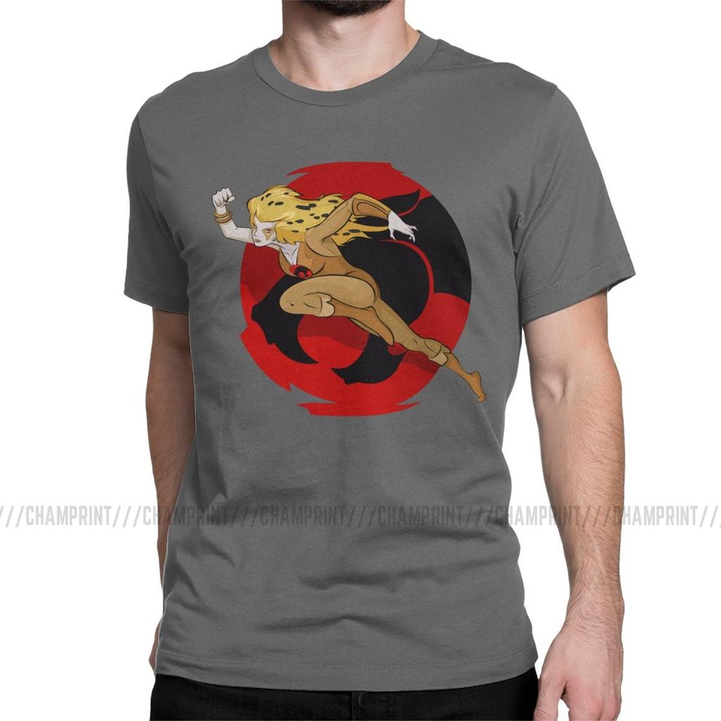 Mens Cheetara T Shirt Thundercats 80s Retro Cartoon Clothing Novelty Short Sleeve Crewneck Tee Shirt New Arrival TShirt