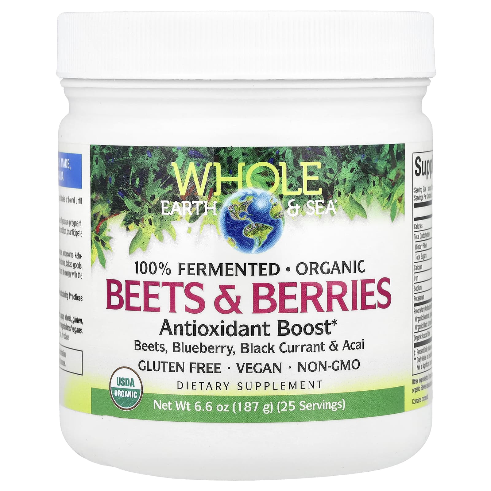 

Whole Earth & Sea, Beet & Berry Antioxidant Boost, 187G(6.6Oz)