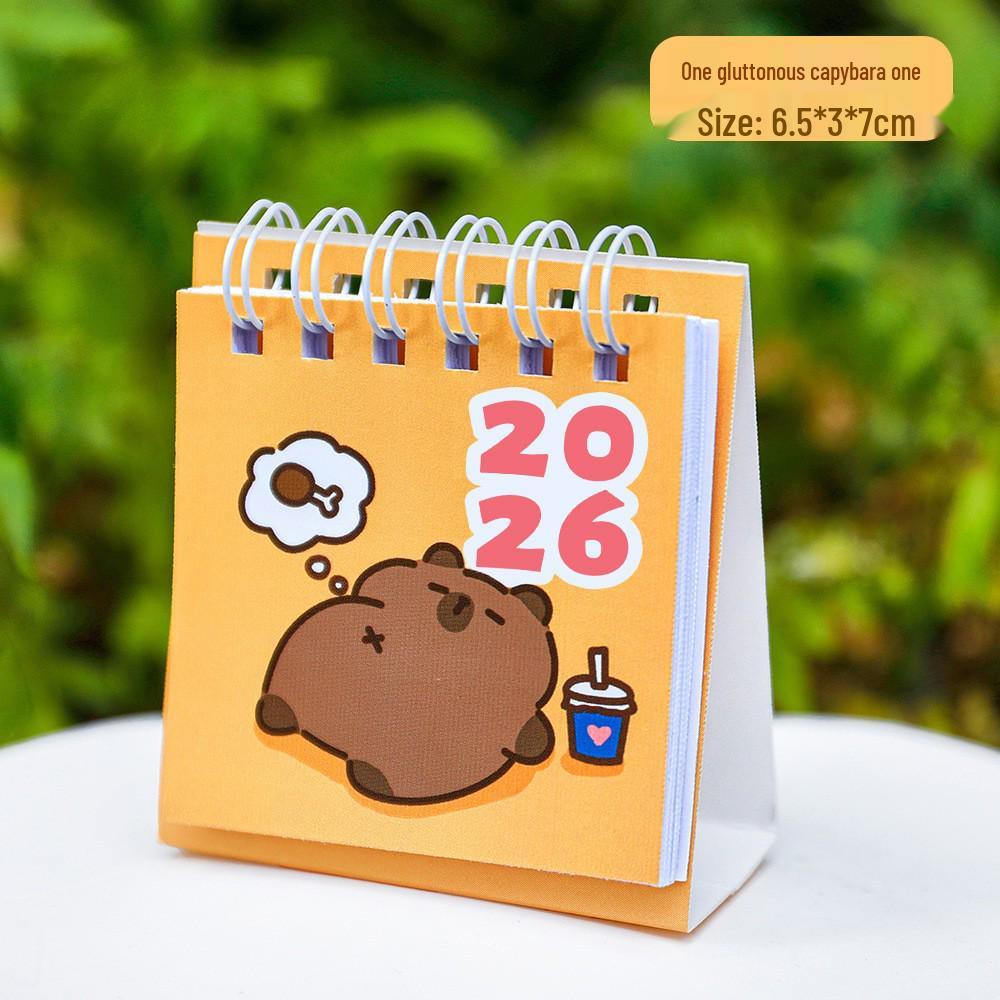 2026 Inspirational Words Mini Desk Planner Calendar - Creative Portable Desktop Ornament