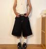 European High Street JNCO Pattern Embroidered Hip-Hop Loose Wide Leg Jeans