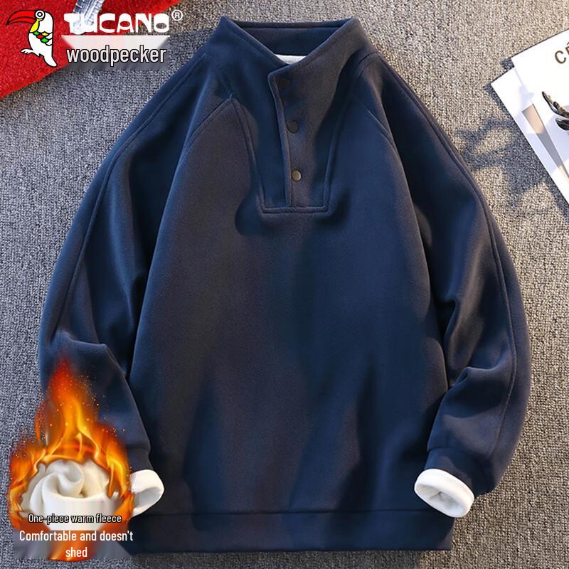 

TUCANO Men s Fleece-Lined Stand Collar Sweatshirt XL