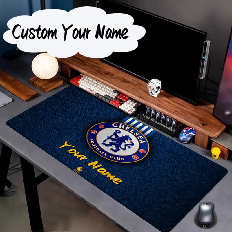 Custom Name Mouse Pad Chelsea Back-to-back Champions Mouse Pad, Gaming Mouse Pad, Keyboard Pad, Desk Decor for Computer Notebook Fan Birthday Gift