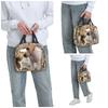 Adorable Dog Puppy And Kitten Friends Insulated Lunch Bag for Office Cooler Thermal Food Box Tote Portable Lunch Boxes Container