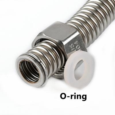 1/2, 3/4 Inch 304 Stainless Steel Hose Cold Hot Water Pipe Faucet Connection Pipe Garden Water Connection Fish Tank Accessories