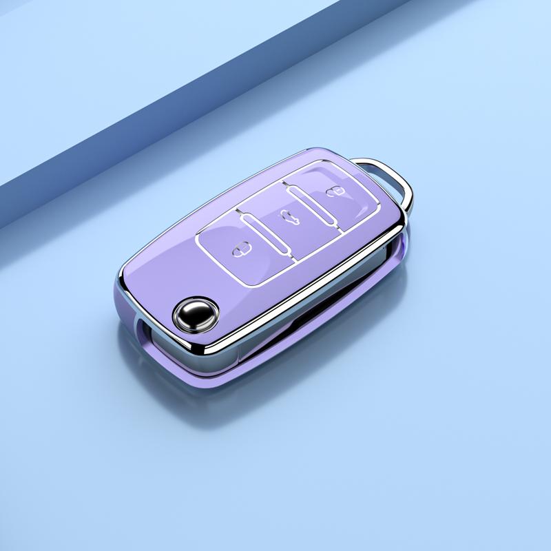 Fashion TPU Car Key Case Cover for VW Volkswagen Polo Tiguan Passat B5 B6 B7 Golf 4 5 6 MK6 Jetta Lavida for Skoda Octavia