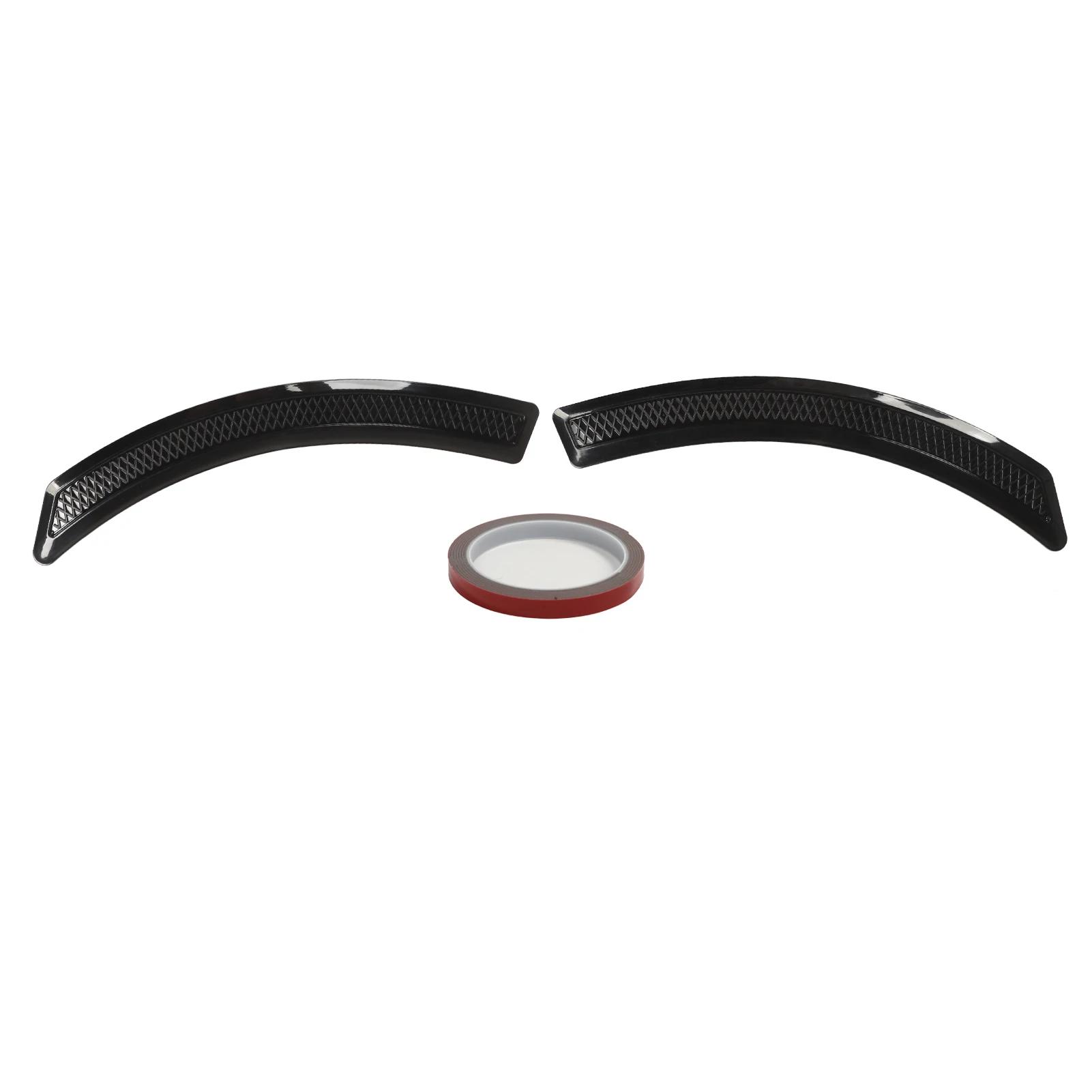 

2 pcs car wheel eyebrow strip 41.5cm universal anti-collision wheel arch flare trim protector sticker black