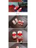 Soft Sole Baby Girl Hanfu Shoes - Red Tiger Head Ethnic Style for Toddlers