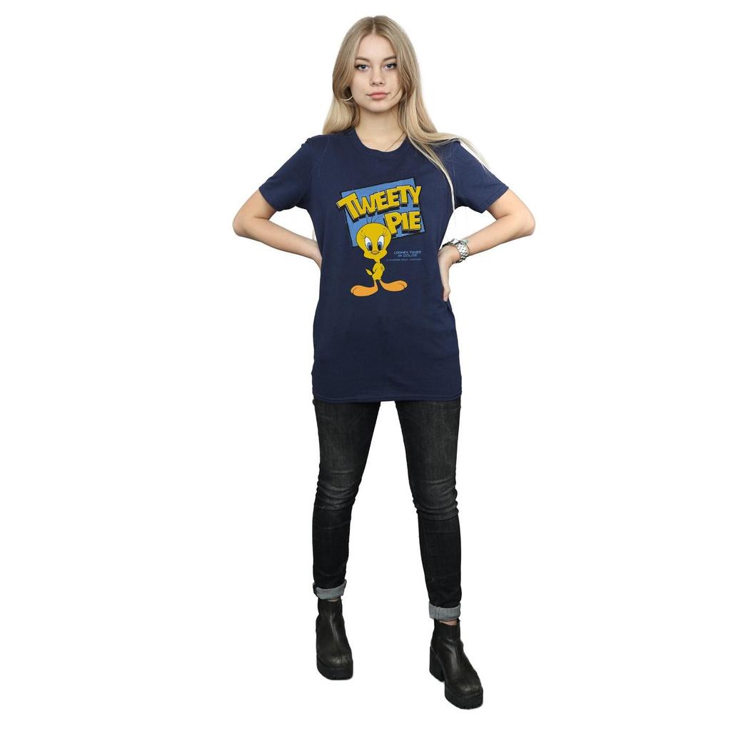 Looney Tunes Womens/Ladies Tweety Cotton Boyfriend T-Shirt