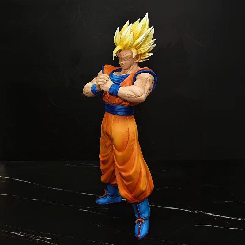 Anime Drogan Boll Ssj2 Gocool Figure Son Gocool Super Saiyan Action Figures 30.5cm Pvc Statue Collection Model Toys Gifts