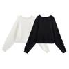 2025 Spring Women's European & American Style Fashion Versatile Ball Sleeve Knit Sweater