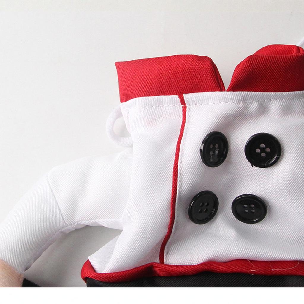 Halloween Funny Pet Costume Chef Cosplay Dress Party Dress Up Apparel In Stock