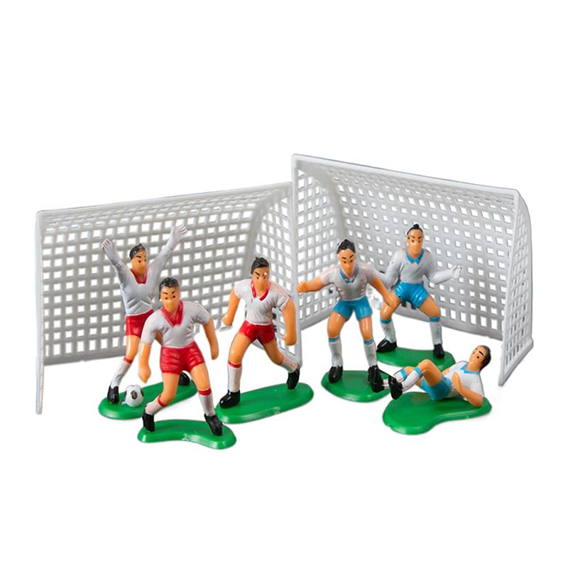 

Футбольний м яч Ворота Фігурка гравця Топери для торта Футбольна прикраса для торта Для чоловіків Хлопчика Вечірка з нагоди дня народження Спортивна футбольна тематика Приладдя