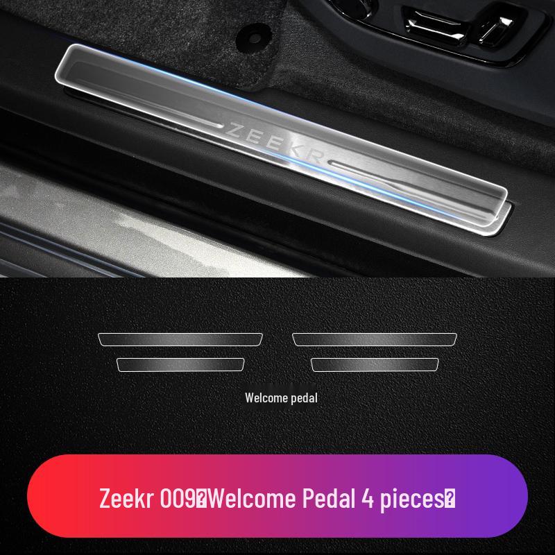 

Zeekr X/001/007/009 Накладки на пороги Приветственная педаль Металлический логотип ТПУ Защитная пленка от царапин See description for specifications