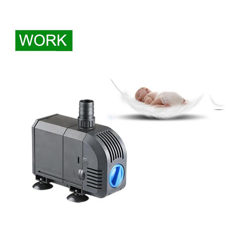 

500—6000L/H Intelligent Fish Pond Aquarium Water Pump 220-240V 50Hz Ultra-Quiet Fish Tank Fountain Water Fountain Pump Filter A1
