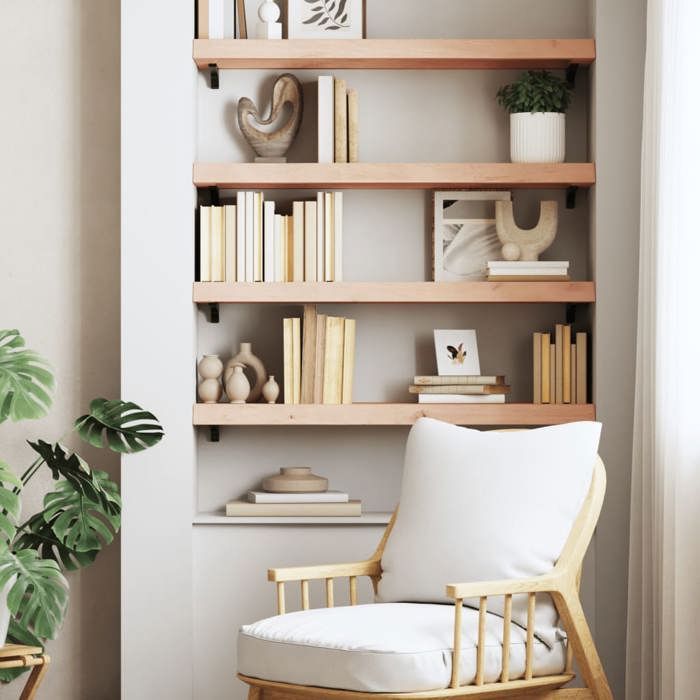 VidaXL Étagère murale 80x30x6 cm bois de chêne massif non traité 363544