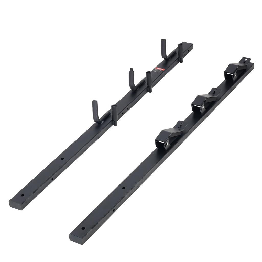 Trimmer Rack, 3 Place Weeder Trimmer Rack, Locking Trim Holder Landscape Trailer Rack Carrier Mount On Open Pickup/Trailer Enclosed Trailers, Pair