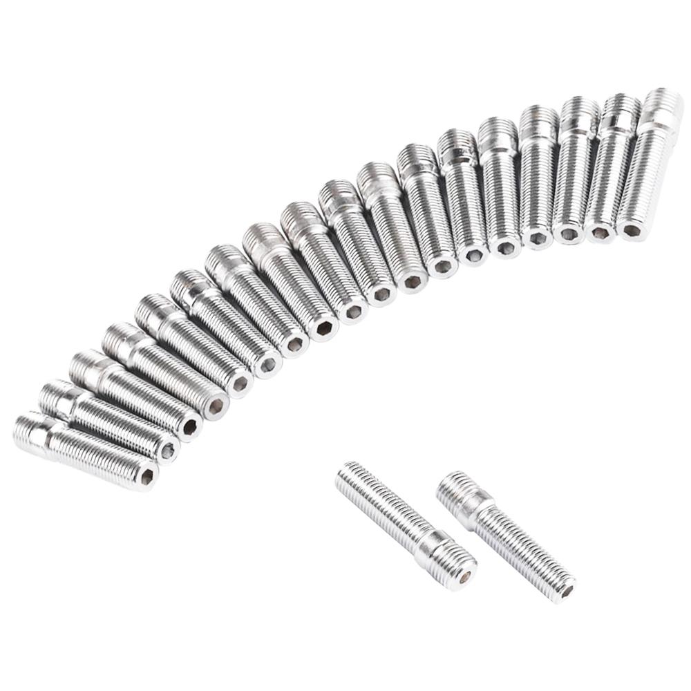 Buy 20x Extend Wheel Stud Conversion Lug Bolts Screw Adapter M14*1.25 to M12*1.5 at affordable