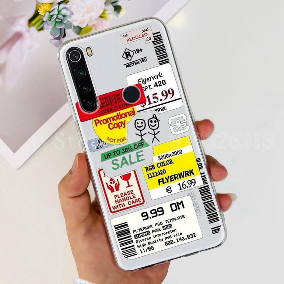 For Xiaomi Redmi Note 8 Case Redmi Note 8T Clear Silicone Soft Slim Phone Case For Xiaomi Redmi Note 8 Pro Note8 Back Cover Capa