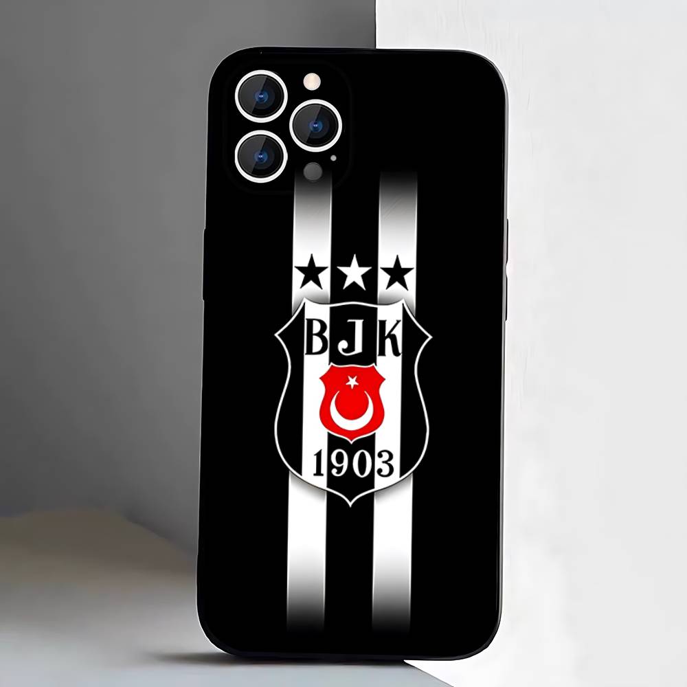 Fashion Besiktas BJK Phone Case For iPhone 17,16,15,14,13,12,Pro,Max,Plus,E,SE4,Air,Mini Black Soft Box